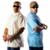 Kit Com 2 Camisetas Oversized Streetwear Masculina Gola Alta - Creme+Azul