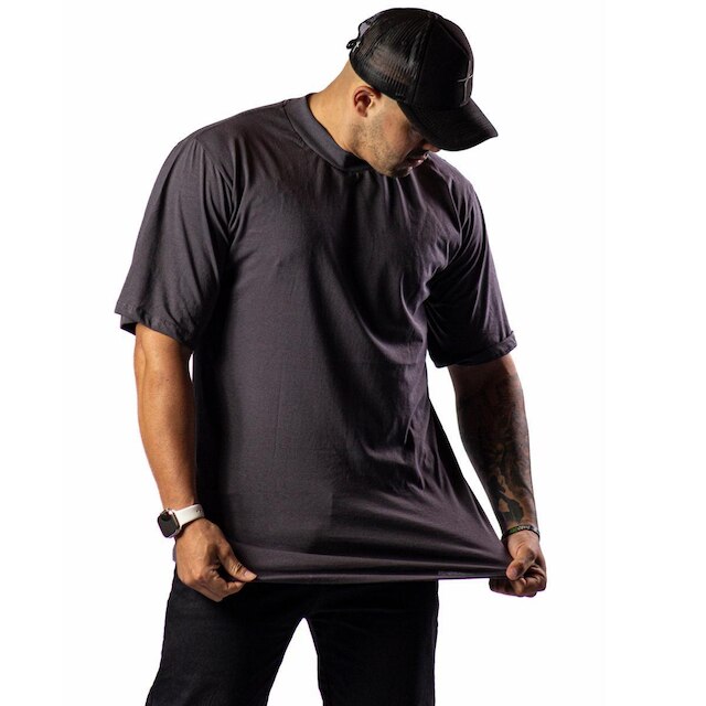 Kit Com 2 Camisetas Oversized Streetwear Masculina Gola Alta