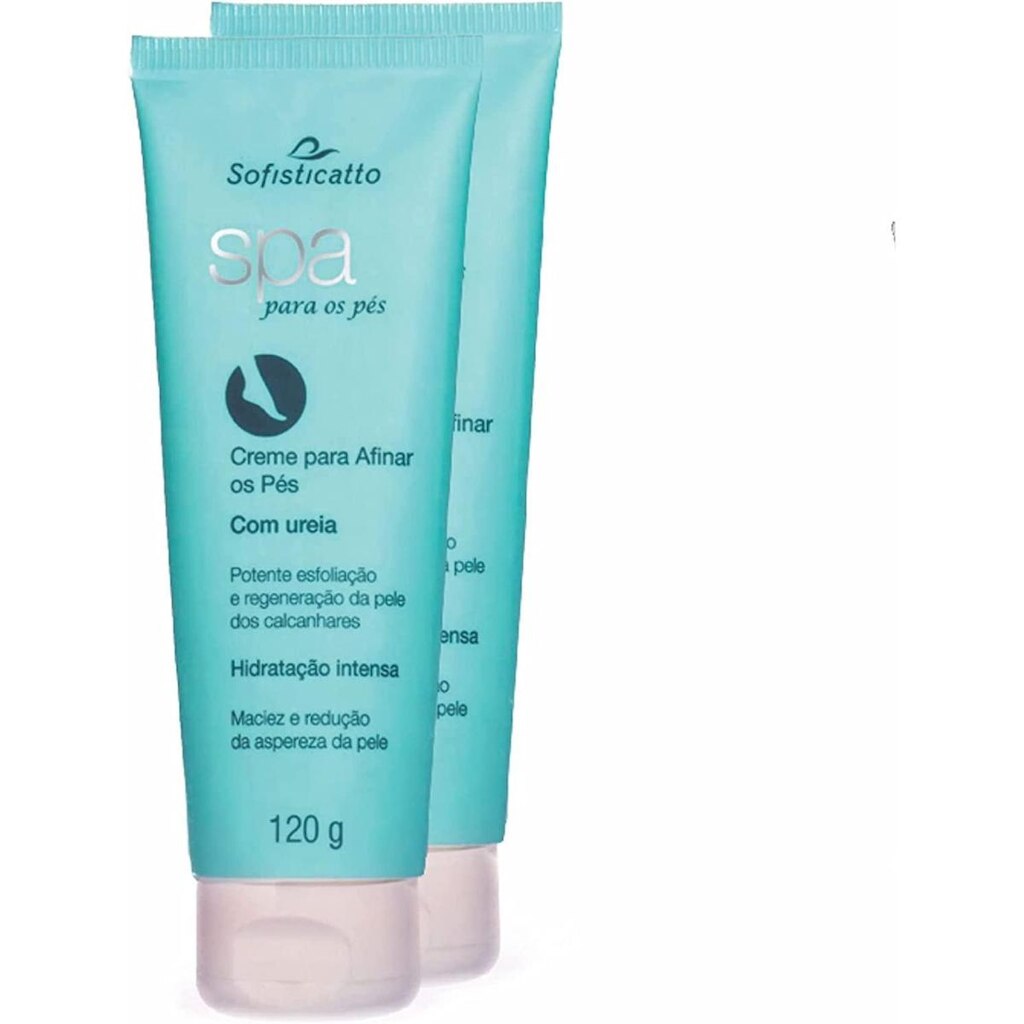 Kit Com 2 Creme Para Afinar os Pés com Uréia Spa 120g Sofisticatto