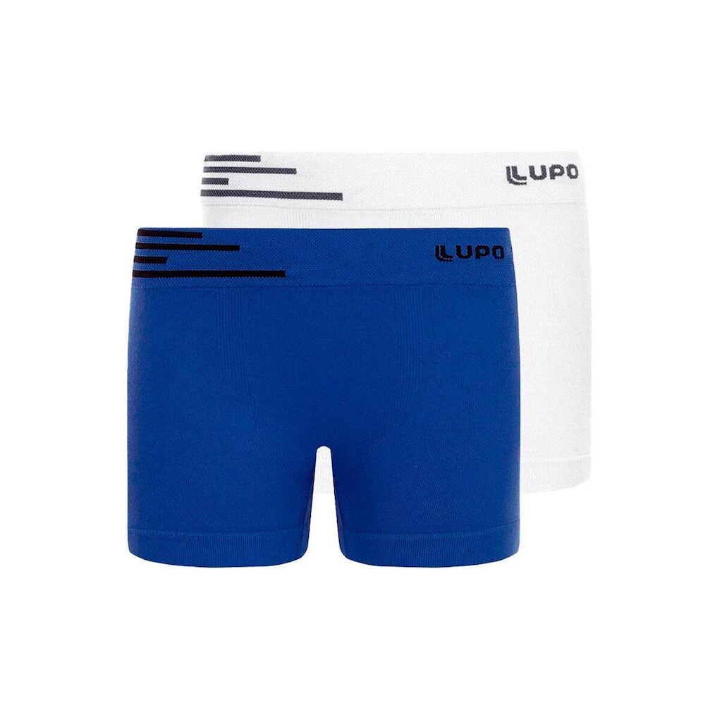 Kit com 2 Cuecas Infantil Boxer Lupinho 132-002 Azul