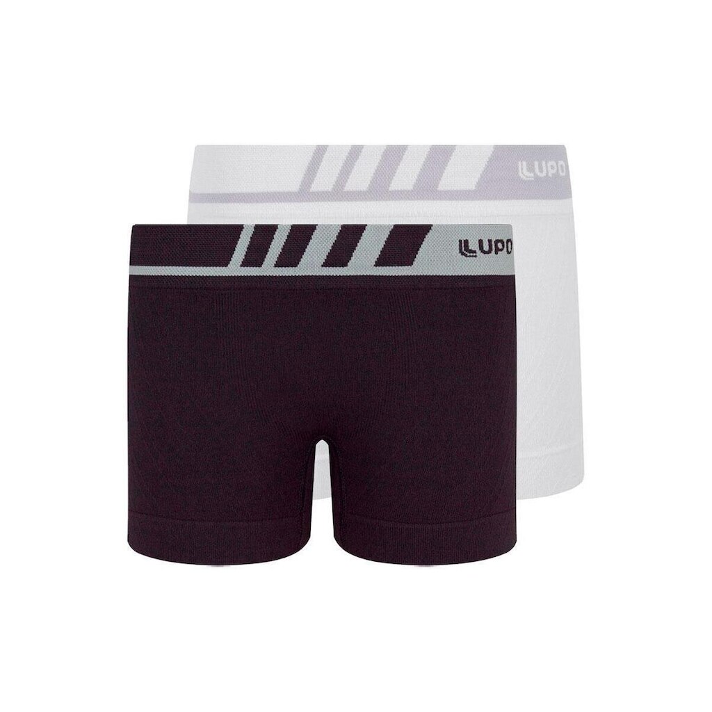 Kit com 2 Cuecas Infantil Boxer Lupinho 136-001 Preto