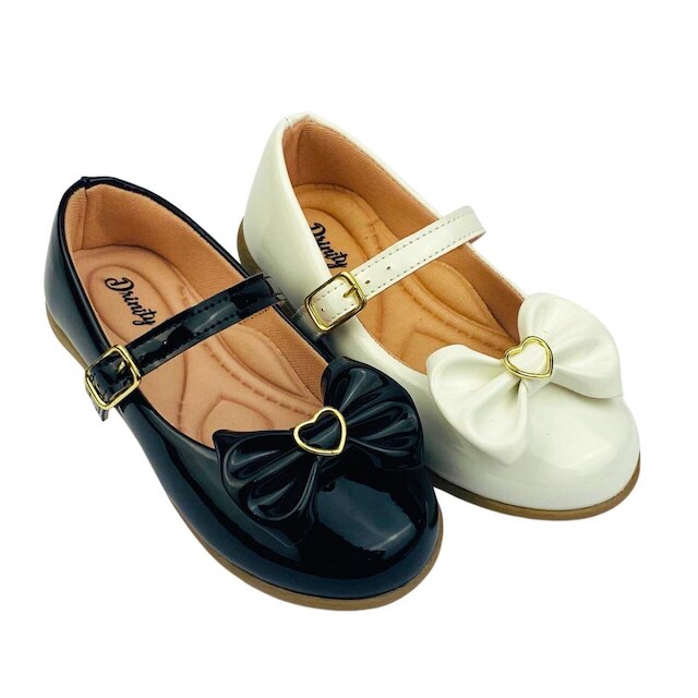 Kit Com 2 Pares Sapatilha Infantil Menina Boneca Verniz Confortável SPT-500