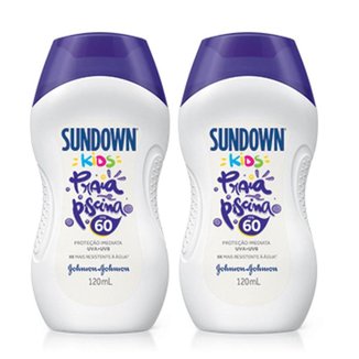 Kit com 2 Protetor Solar Sundown Kids FPS 60 120mL