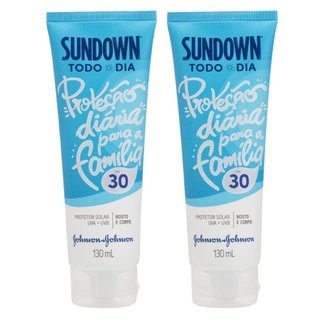 Kit com 2 Protetor Solar Sundown Todo Dia FPS 30 130ml