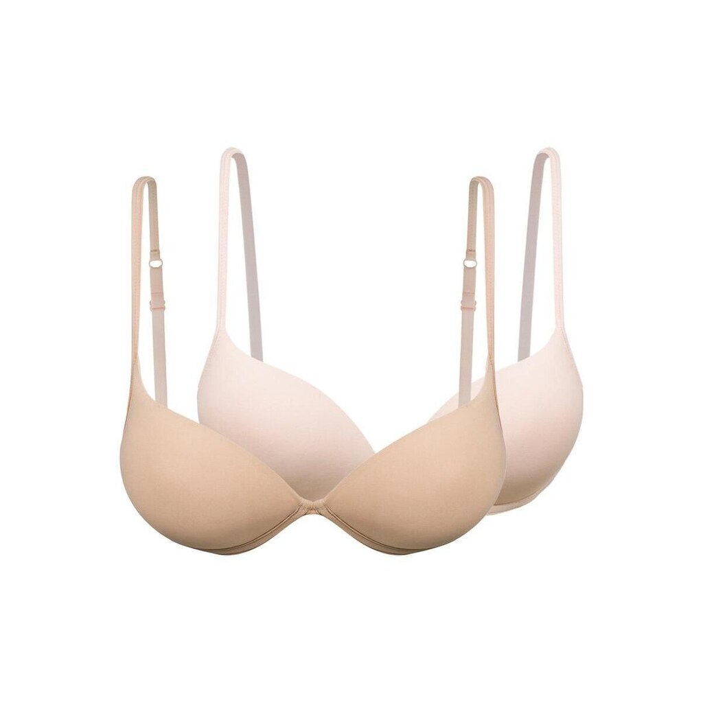 Kit com 2 Sutiãs com Aro e Bojo Push Up Hope 2384 Taça B Rosa