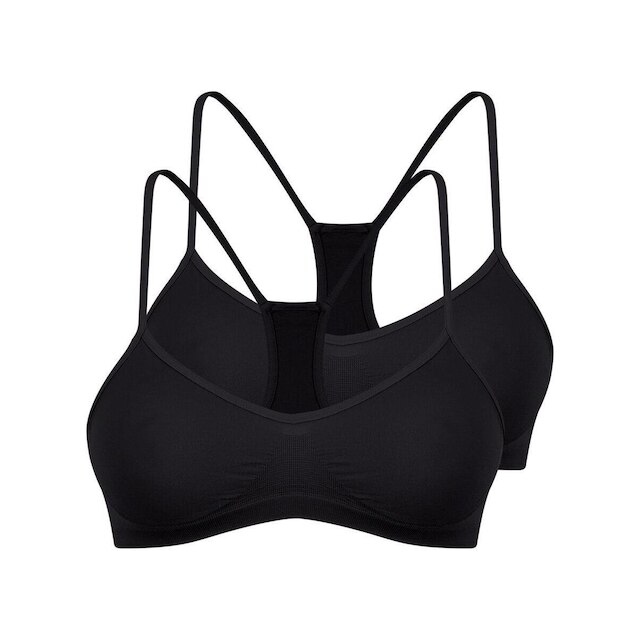 Kit com 2 Tops Nadador sem Aro e sem Bojo Trifil 1155 Preto