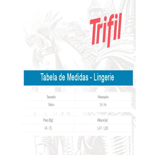 Kit com 2 Tops Nadador sem Aro e sem Bojo Trifil 1155 Preto