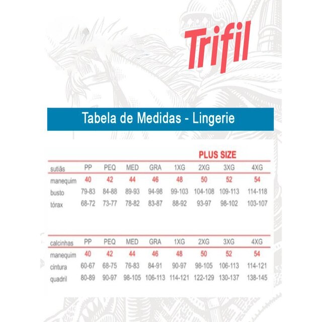 Kit com 2 Tops Nadador sem Aro e sem Bojo Trifil 1155 Preto