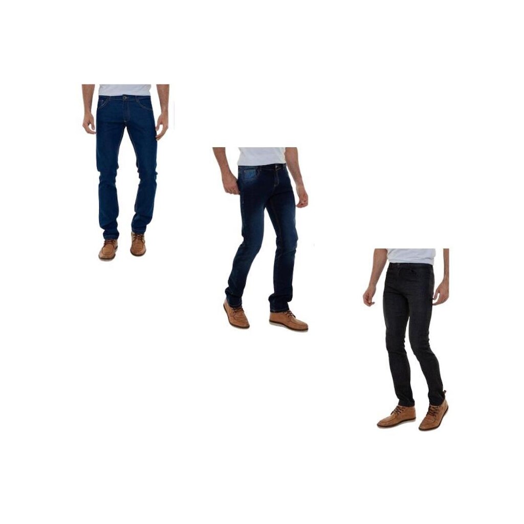Kit Com 3 Calças Masculina Jeans Premium Versatti Americana