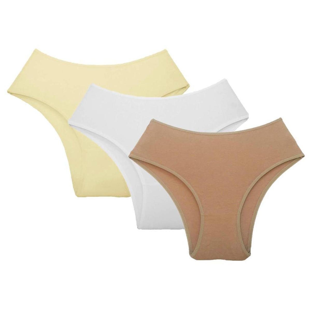 Kit com 3 Calçolas Cotton Vangli - Marfim/Branco/Chocolate Menor preço em Kit com 3 Calçolas Cotton Vangli - Marfim/Branco/Chocolate