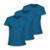 Kit com 3 Camiseta Algodão Sportswear Muvin - Feminina - Mais Conforto para seu Treino e Caminhada - Azul