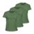 Kit com 3 Camiseta Algodão Sportswear Muvin - Feminina - Mais Conforto para seu Treino e Caminhada - Verde