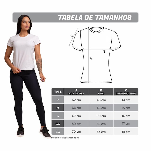 Kit com 3 Camiseta Algodão Sportswear Muvin - Feminina - Mais Conforto para seu Treino e Caminhada