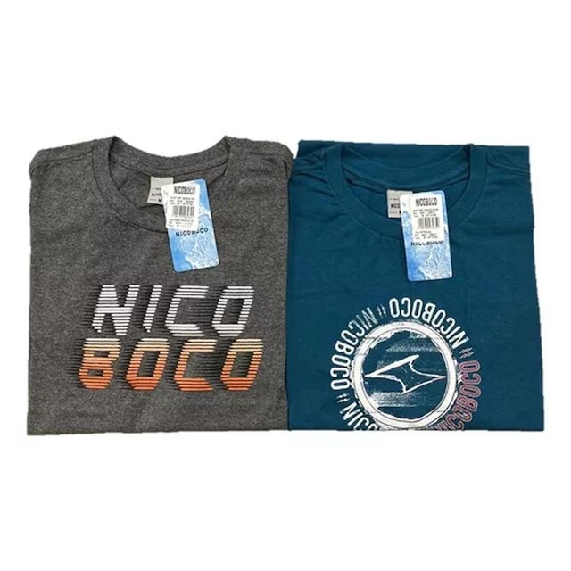 Kit Com 3 Camisetas Nicoboco Original Masculina Lançamento-M