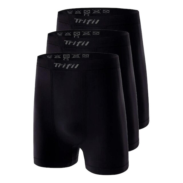 Kit com 3 Cuecas Boxer Trifil 4411 Plus Size