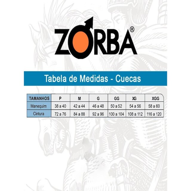 Kit com 3 Cuecas Boxer Zorba 781 Vermelho