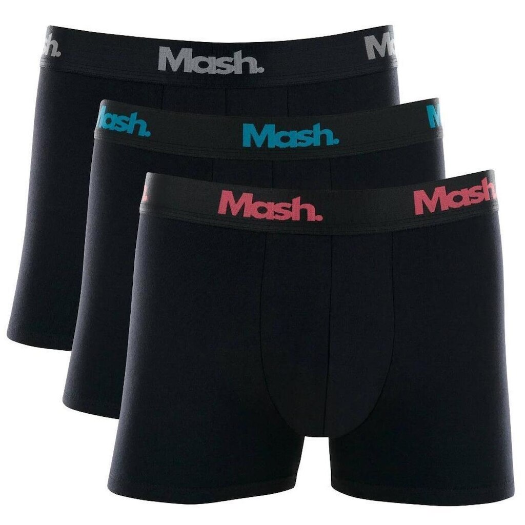 Kit Com 3 Cuecas De Algodão Boxer Box Mash
