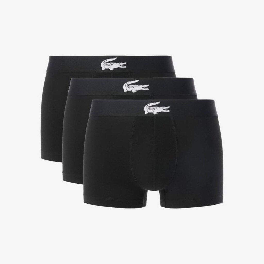 Kit com 3 Cuecas Lacoste Boxer em Malha Stretch