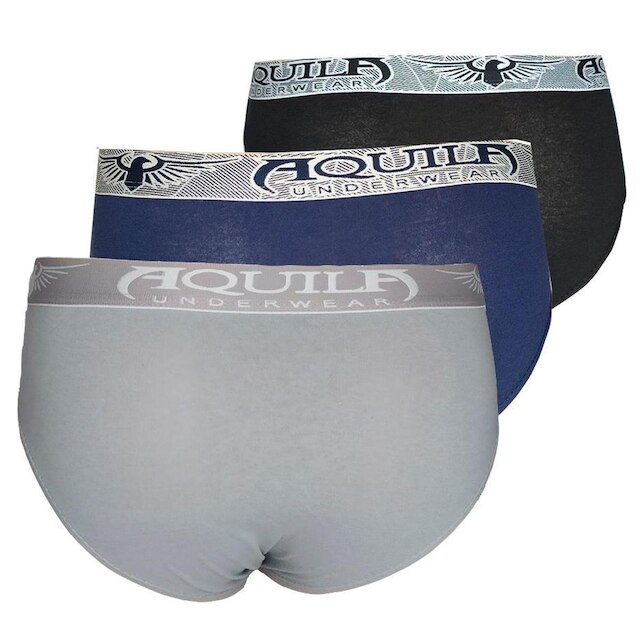 Kit Com 3 Cuecas Masculina Slip Elastico Exposto - Algodão