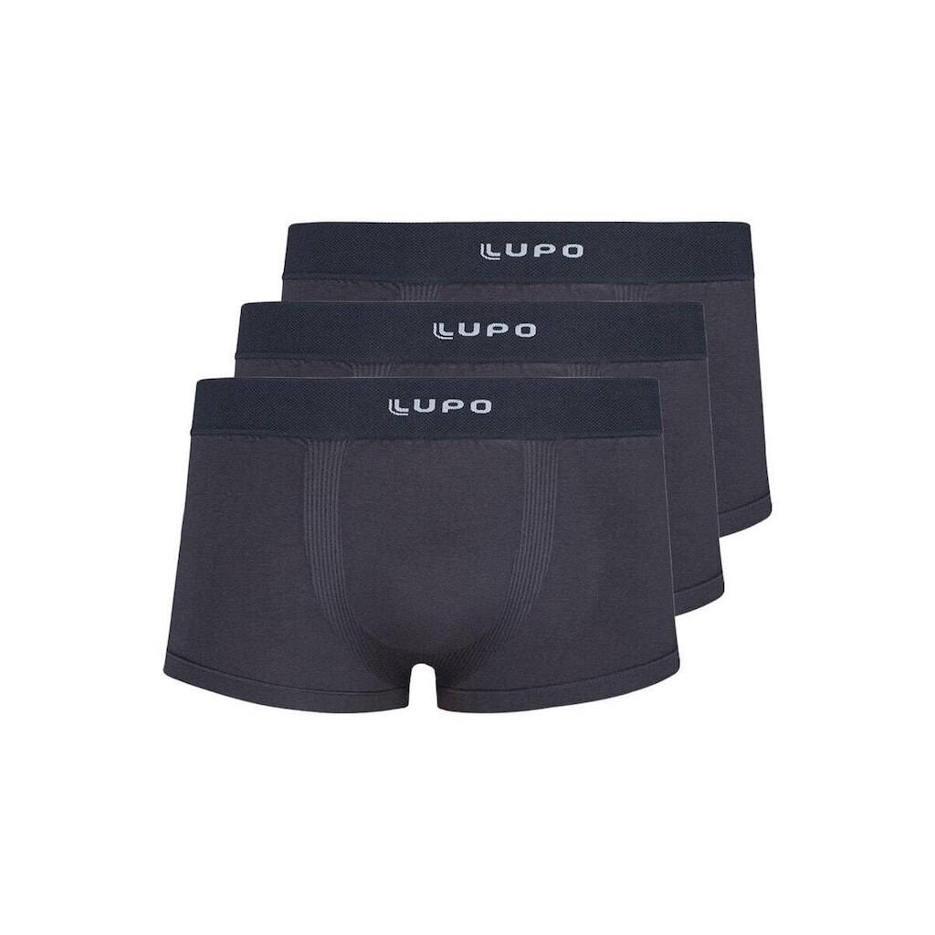 Kit com 3 Cuecas Sunga Lupo 656-001 Preto
