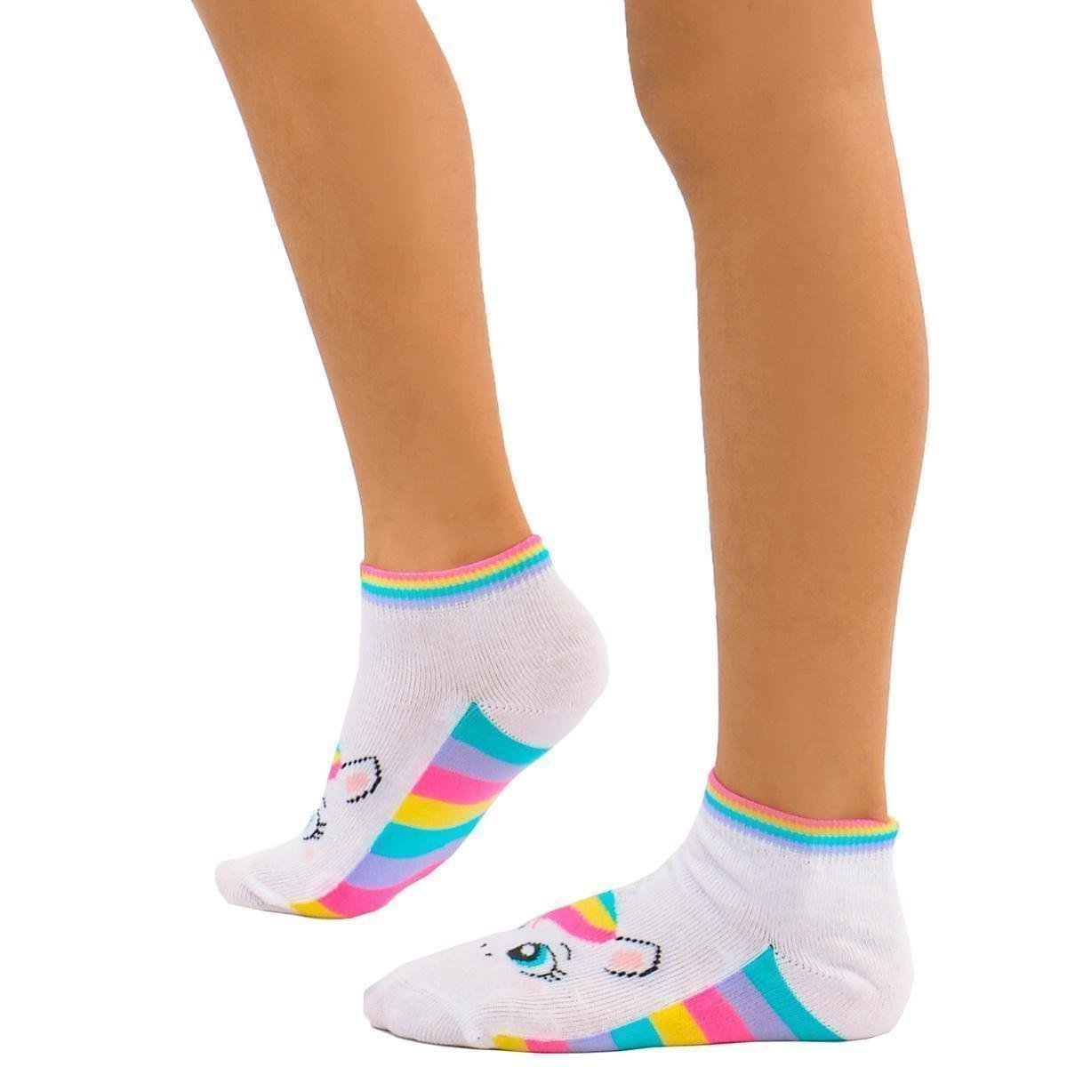 KIT COM 3 MEIAS INFANTIL PARA MENINAS SELENE - Sortido Menor preço em KIT COM 3 MEIAS INFANTIL PARA MENINAS SELENE - Sortido