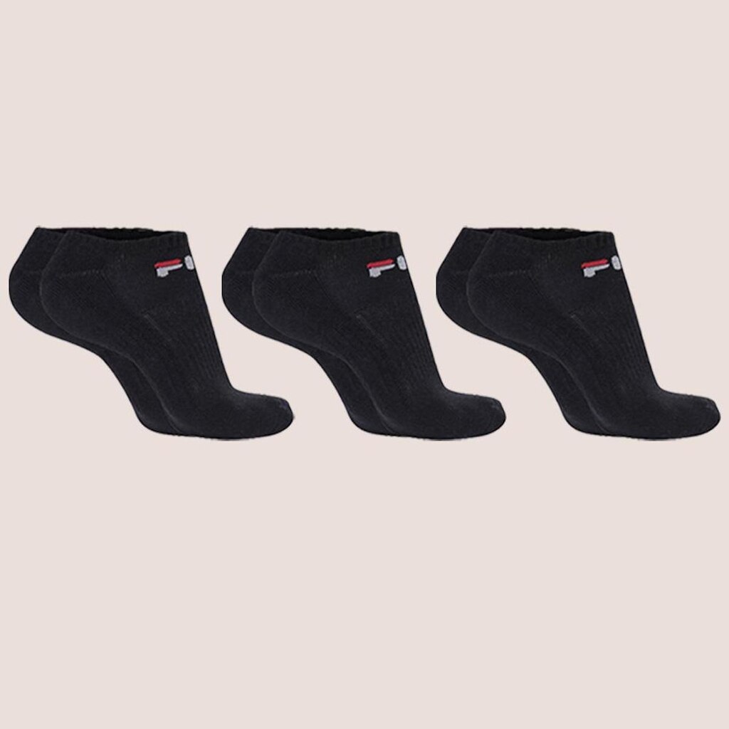 Kit Com 3 Pares De Meias Fila Modelo Cano Curto Light Unissex Lisa