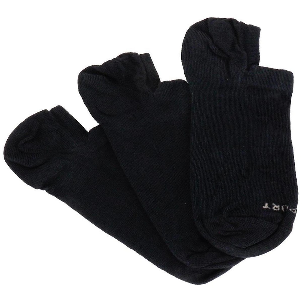 Kit Com 3 Pares De Meias Invisível Lupo 03170 - Preto - 41/44