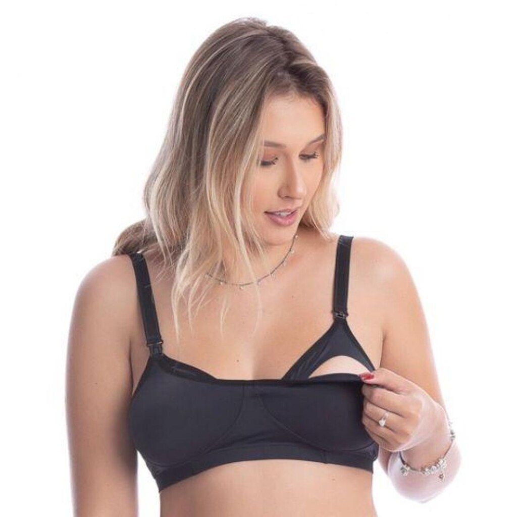 Kit com 3 Soutien Amamentacao Sutia Amamentar Microfibra Gestante