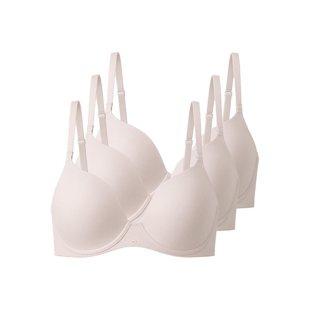 Kit com 3 Sutiãs com Aro e Bojo Push Up Liz 51805 Taça C