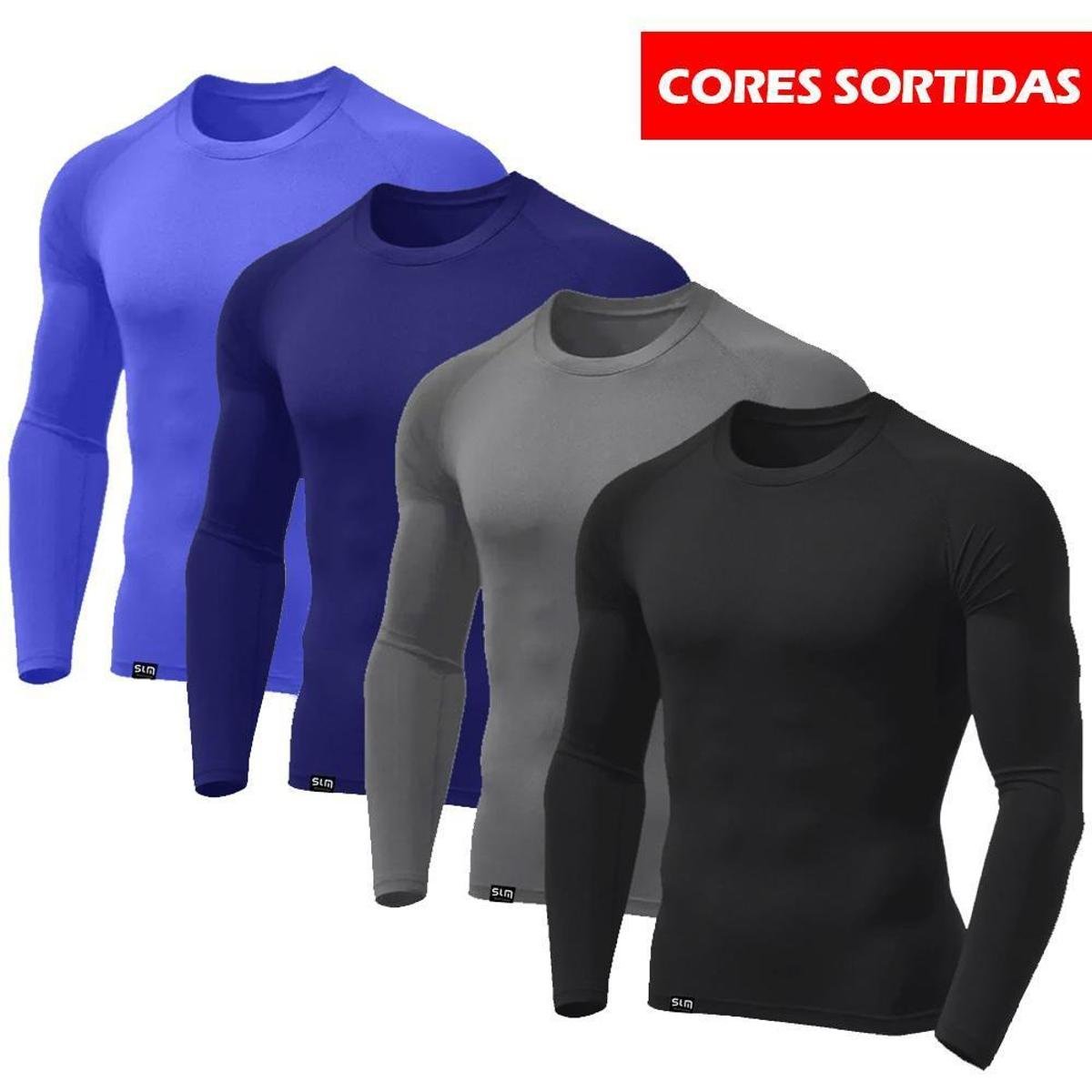 Kit com 4 Camisetas Proteção UV Masculinas Tecido Gelado Cores Sortidas Menor preço em Kit com 4 Camisetas Proteção UV Masculinas Tecido Gelado Cores Sortidas