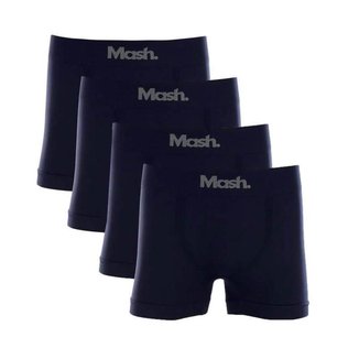 Kit Com 4 Cuecas Boxer Mash 711 Azul Marinho