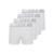 Kit com 4 Cuecas Infantil Boxer Lupinho 136-001 Preto - Branco