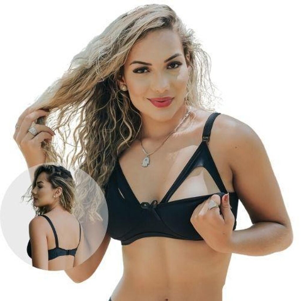 Kit com 4 Soutien Amamentacao Sutia Amamentar Microfibra Gestante