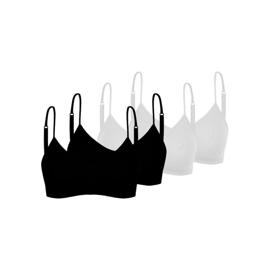 Kit com 4 Tops sem Aro e sem Bojo Trifil 4377 Preto