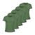 Kit com 5 Camiseta Algodão Sportswear Muvin - Feminina - Mais Conforto para seu Treino e Caminhada - Verde