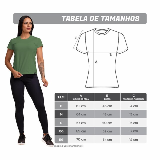 Kit com 5 Camiseta Algodão Sportswear Muvin - Feminina - Mais Conforto para seu Treino e Caminhada