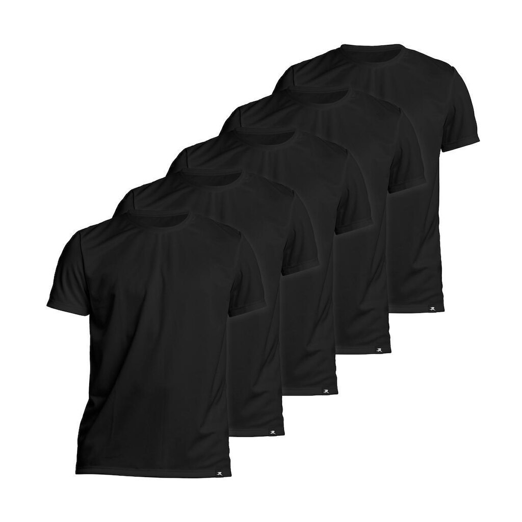 Kit com 5 Camiseta Algodão Sportswear Muvin - Masculino - Mais Conforto para seu Treino e Caminhada