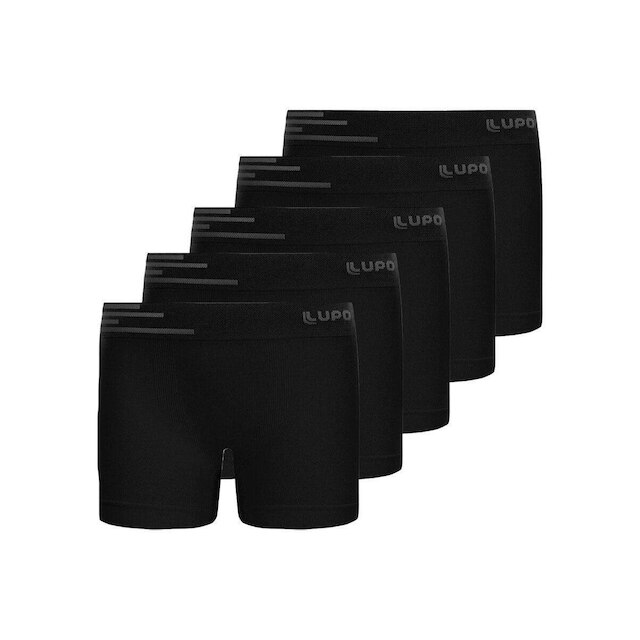 Kit com 5 Cuecas Infantil Boxer Lupinho 132-002 Branco