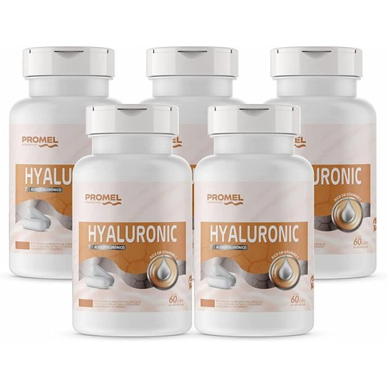 Kit Com 5 - Hyaluronic 60 Cápsulas de 400mg Promel - Branco | Zattini