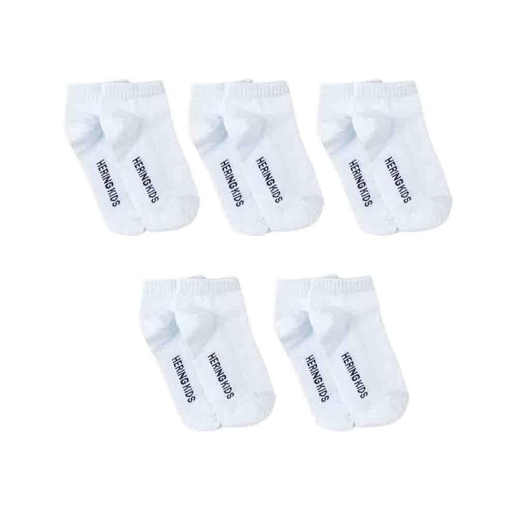 Kit Com 5 Meias Hering Básicas Soquete Branco