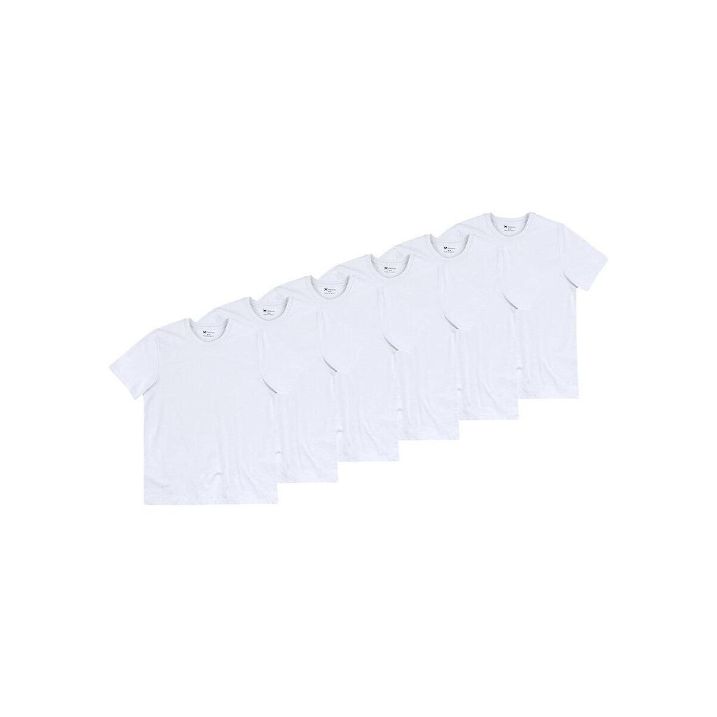 Kit com 6 Camisetas Masculina Hering 4fv2 Branco