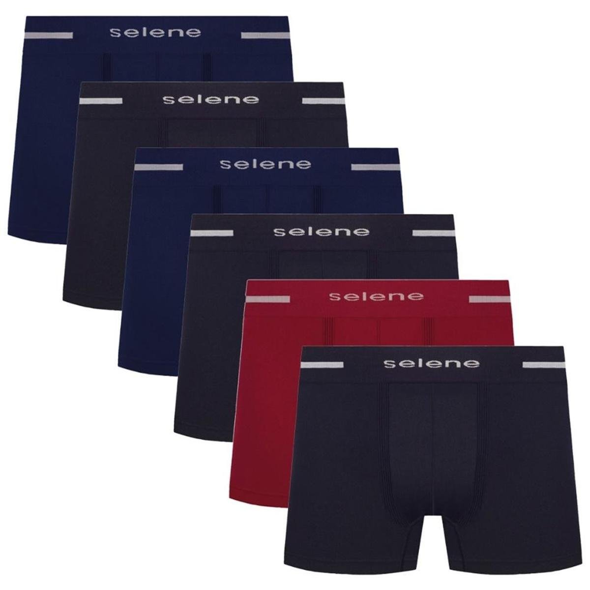 Kit Com 6 Cuecas Boxer Selene Box Microfibra Masculina Menor preço em Kit Com 6 Cuecas Boxer Selene Box Microfibra Masculina