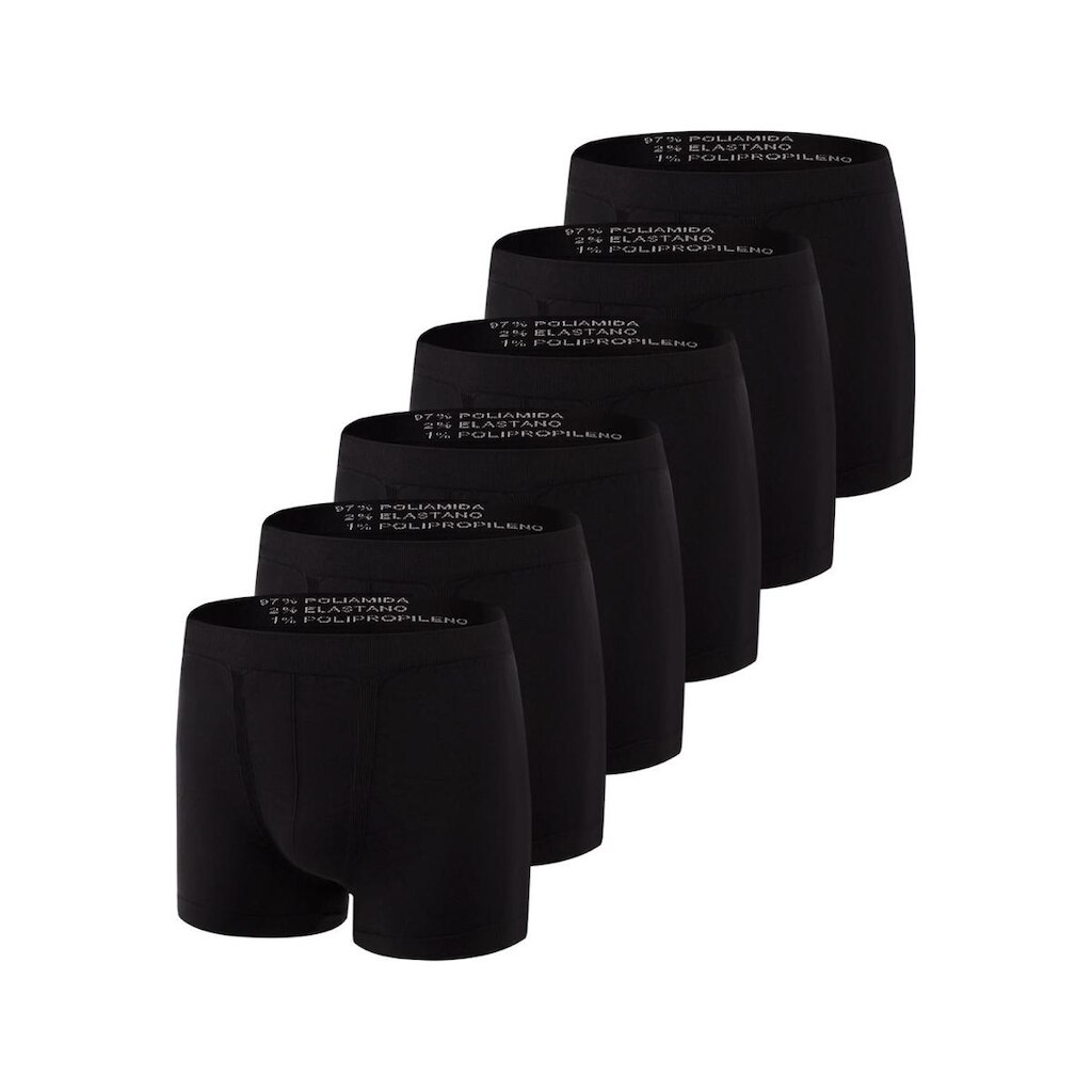 Kit com 6 Cuecas Boxer Trifil 4620 Preto