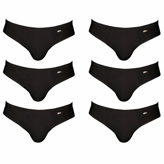 Kit Com 6 Cuecas Zorba Slip Masculino