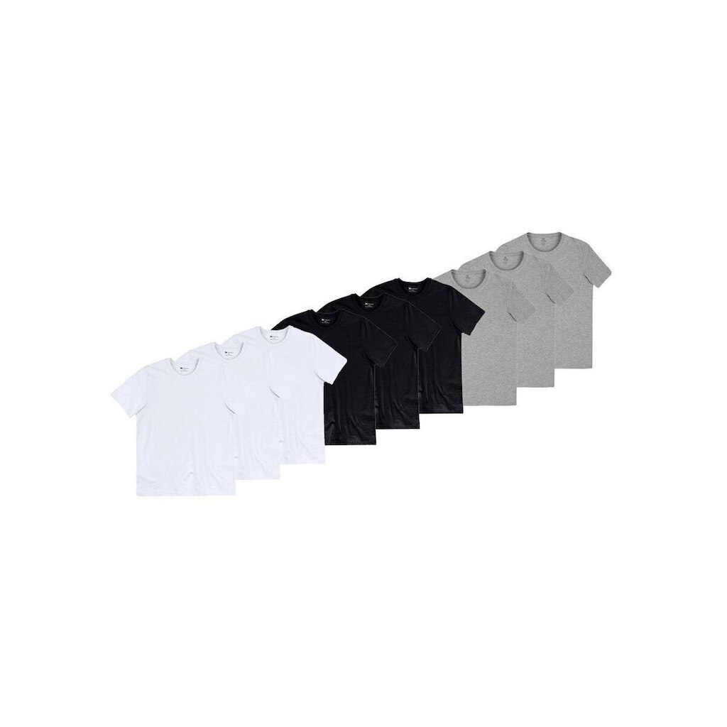 Kit com 9 Camisetas Masculina Hering 4fv2 Branco