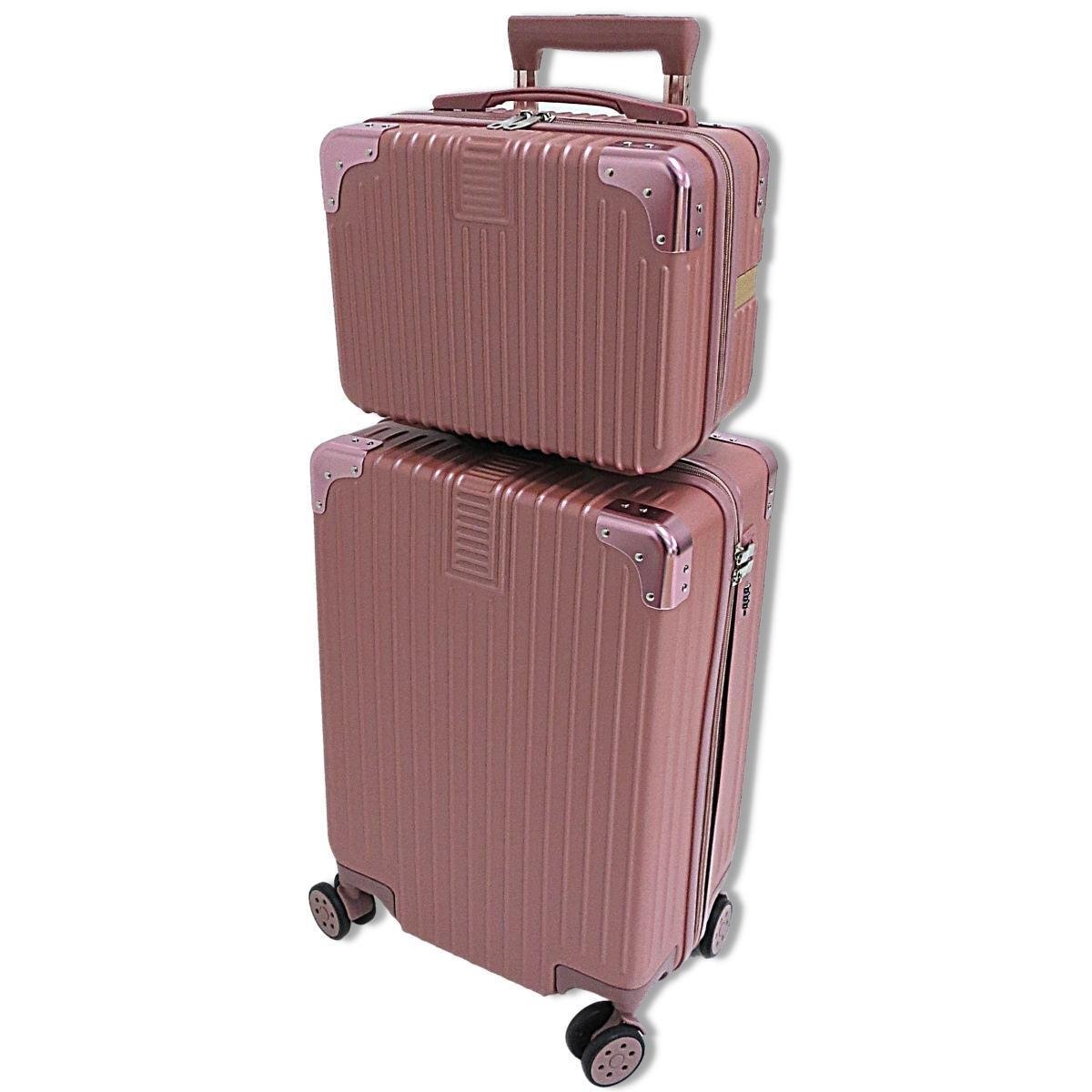 Kit com Mala N.I. de Viagem Pequena de Bordo e Frasqueira Maleta de Mão Nova Iorque - Rosa Menor preço em Kit com Mala N.I. de Viagem Pequena de Bordo e Frasqueira Maleta de Mão Nova Iorque - Rosa