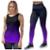 Kit Connunto Regata Feminina Legging Fitness Academia Treino Caminhada Musculação - Roxo