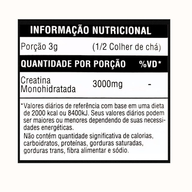 Kit Creatina Monohidratada 2Kg - 100% Pura Matéria- Prima Importada - Red Fit Nutrition