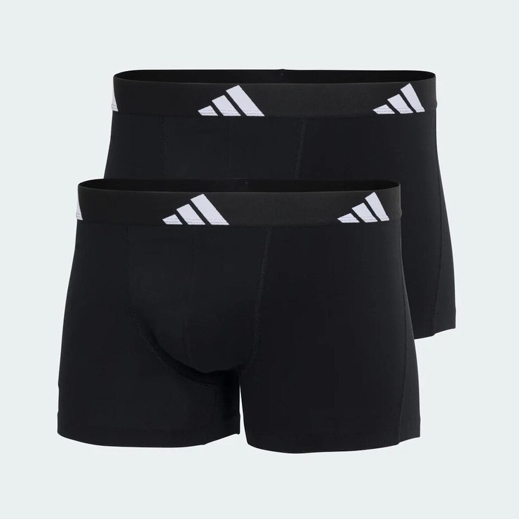 Kit Cueca Adidas Boxer Active Flex Algodão 2 Peças Preta