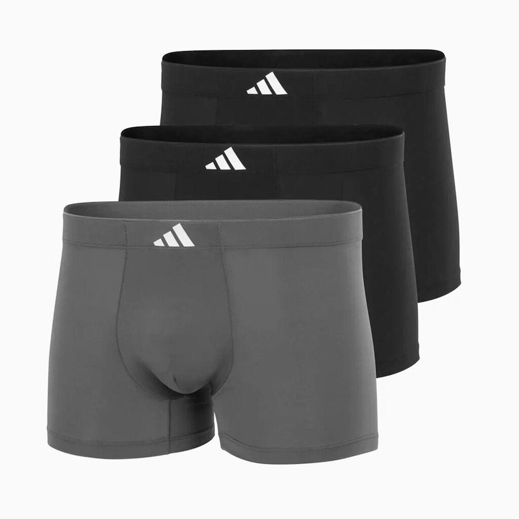 Kit Cueca Adidas Boxer Active Micro Tech Poliéster - 3 Peças